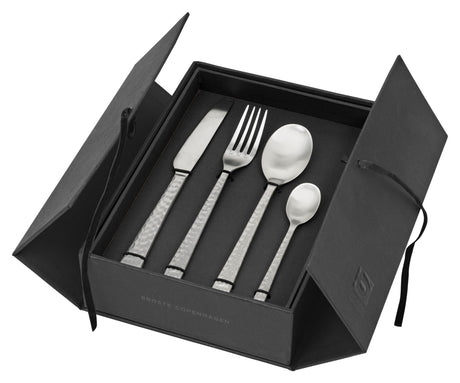 Hune Bestiksæt 16 dele, Børstet Satin, Hamret - Unoliving.com