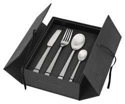 Hune Bestiksæt 16 dele, Børstet Satin, Hamret - Unoliving.com