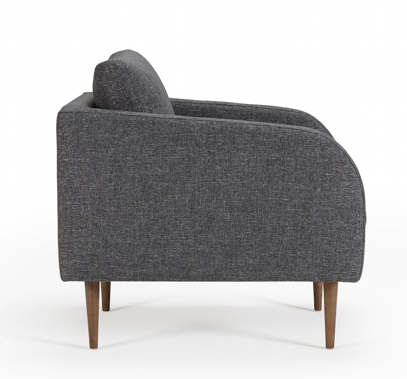 Husum Lænestol Grå - Unoliving.com