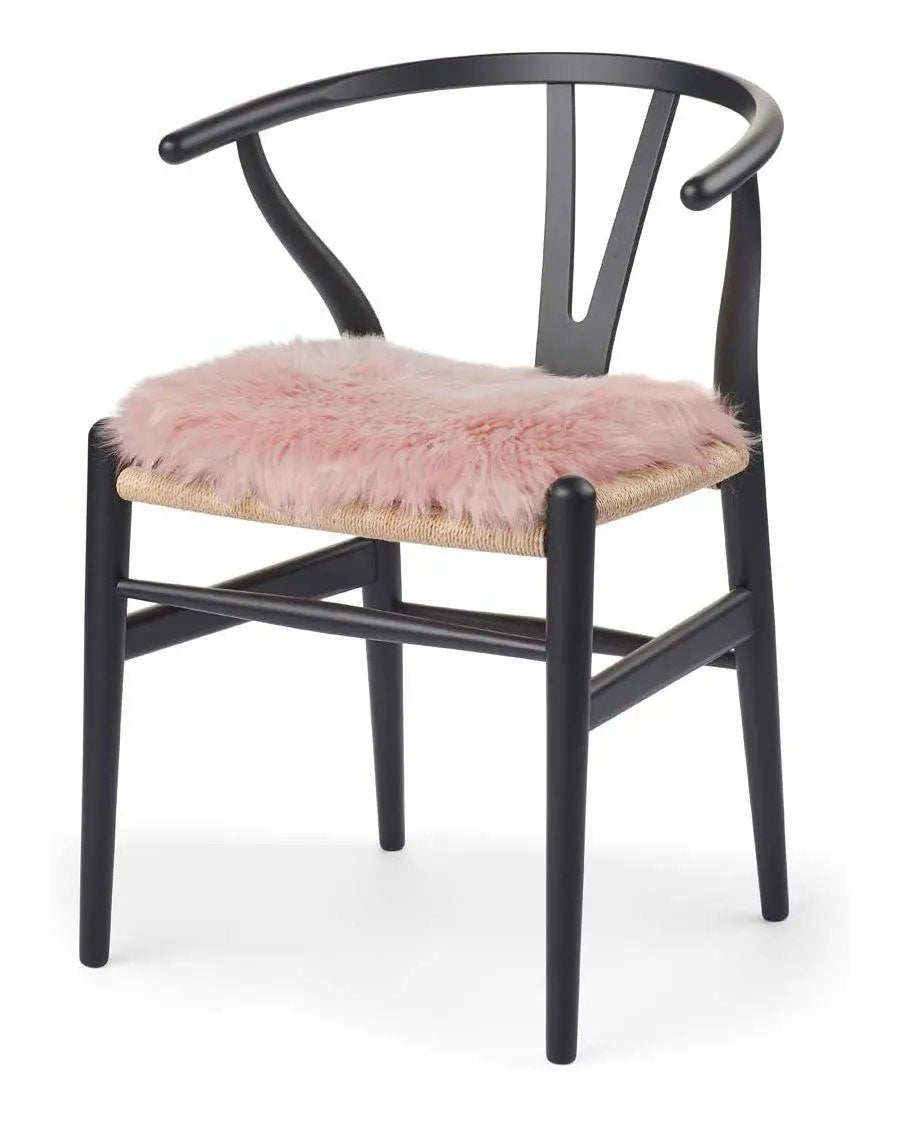 Hynde af Premium NZ langhåret lammeskind - Rosa, 37x37