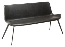 Hype Bænk, Vintage Sort PU - Unoliving.com