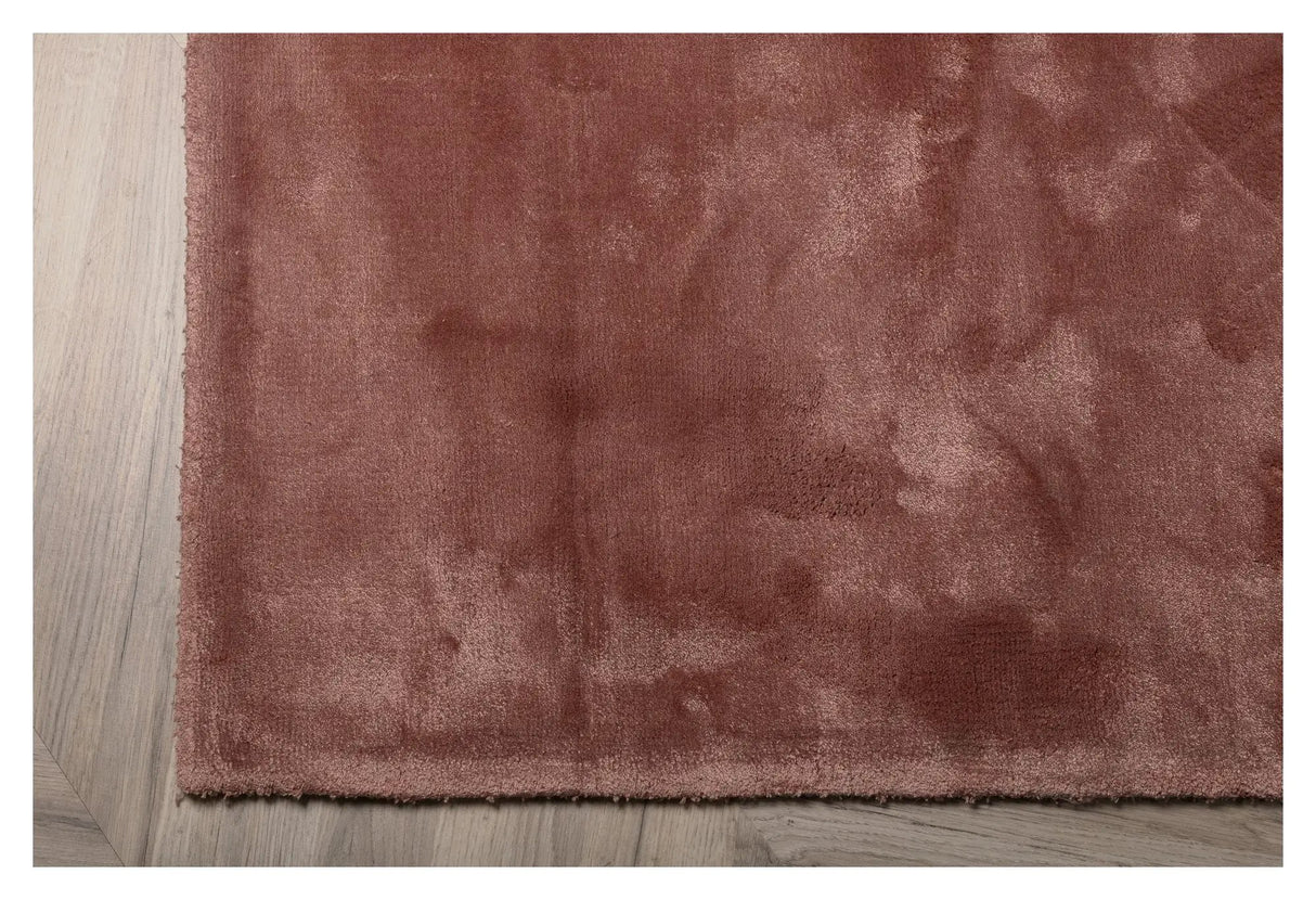 Indra Viscose tæppe, 171x242, Dusty pink - Unoliving.com