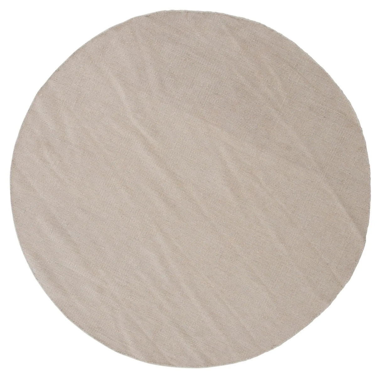 Jaipur Uld Tæppe Ø200 - Beige - Unoliving.com