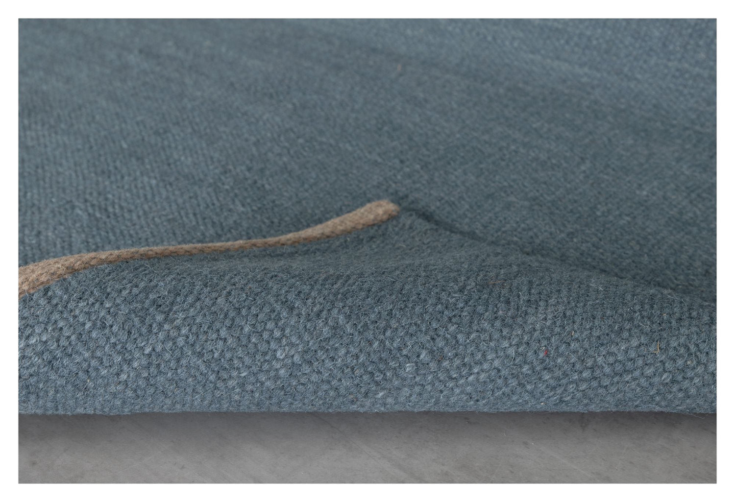 Jaipur uldmix tæppe, 170x240, Marine - Unoliving.com