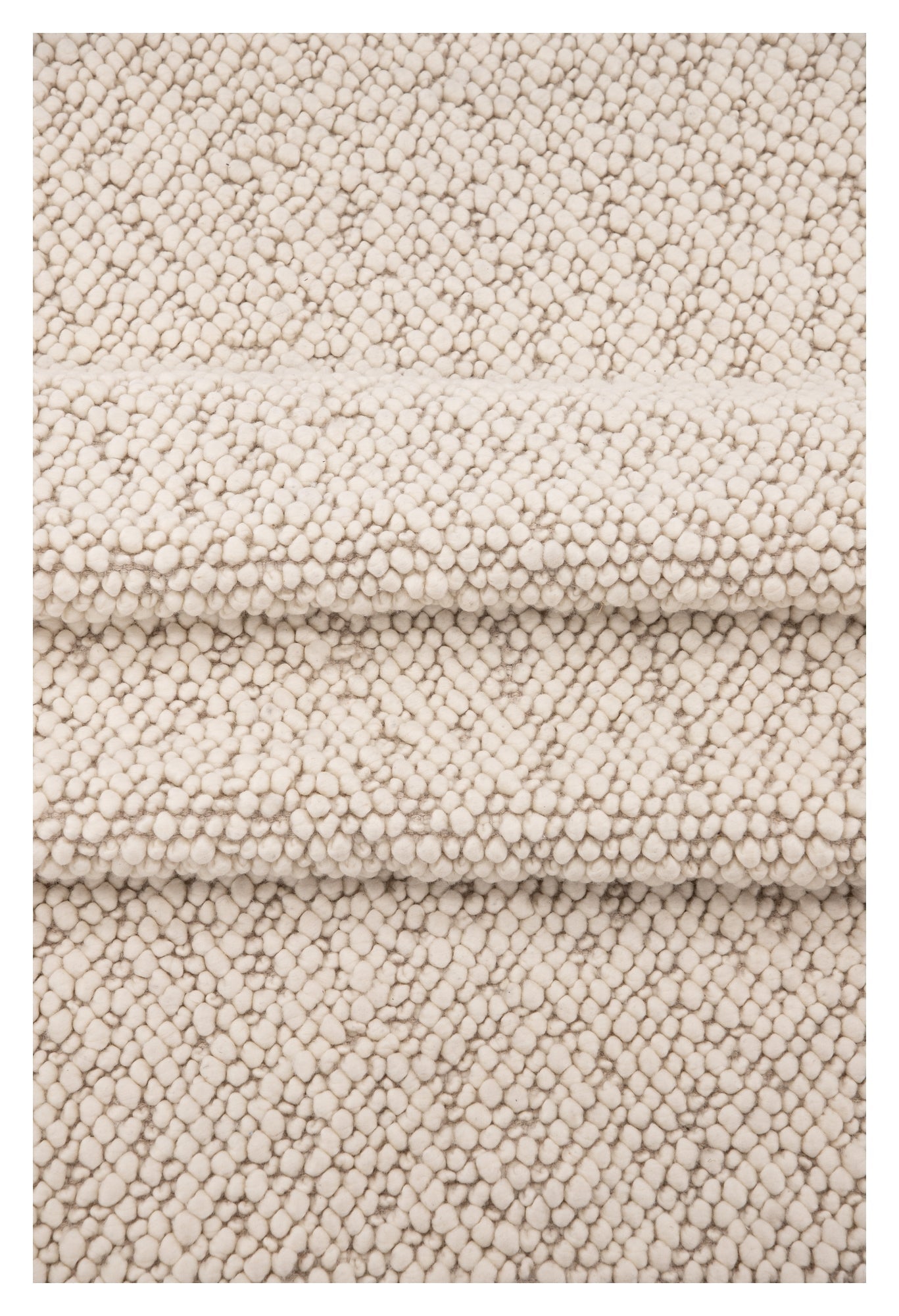 Jajru Uld Tæppe, 350x250 - Hvid - Unoliving.com