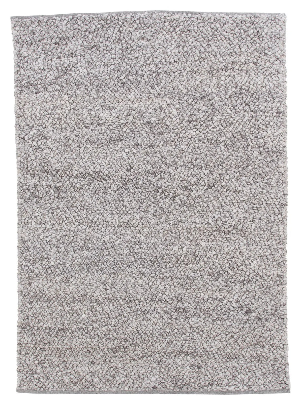 Jajru uldmix tæppe, 250x350, Lysegrå - Unoliving.com