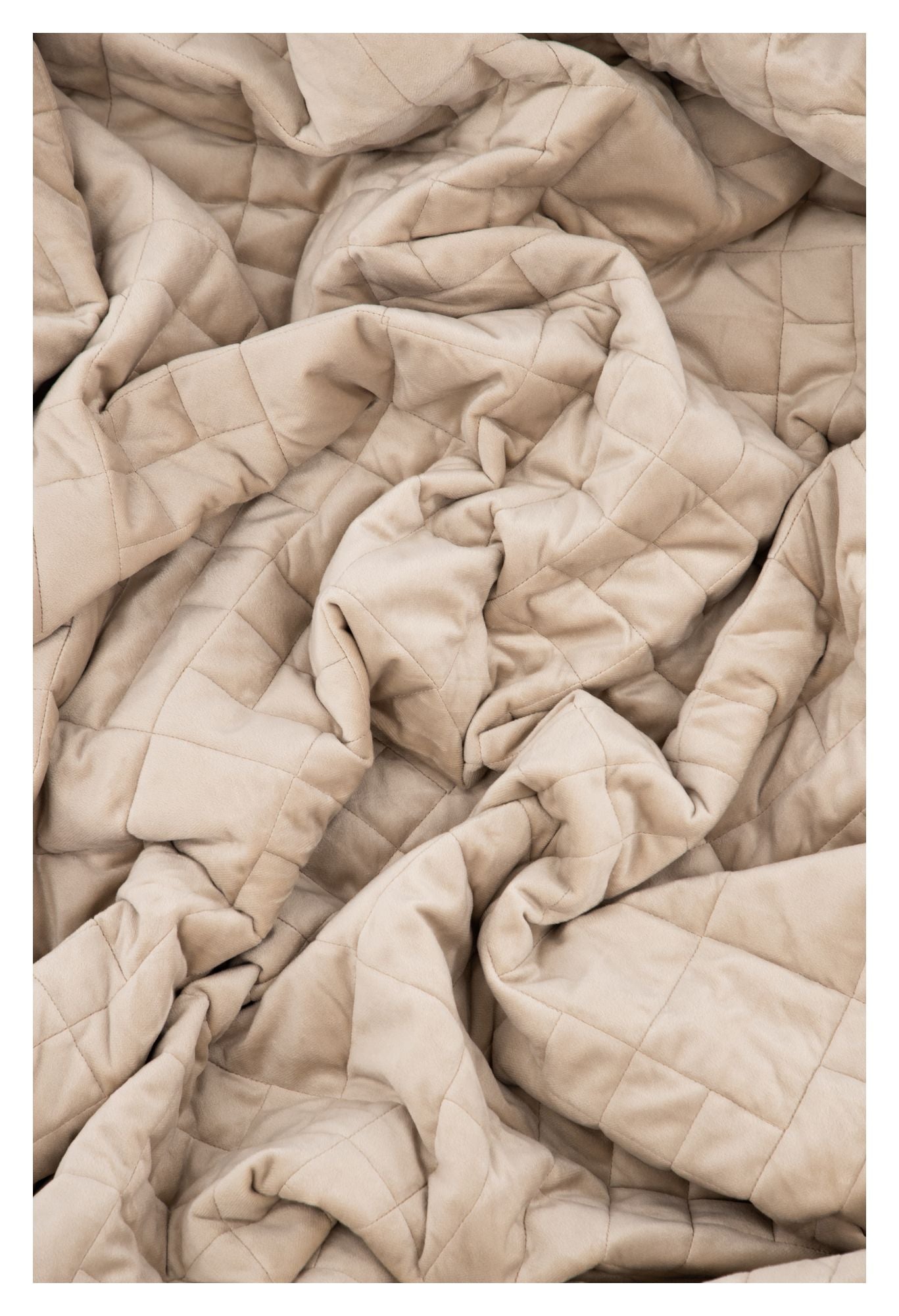 Jilly Sengetæppe 260x260 - Beige - Unoliving.com