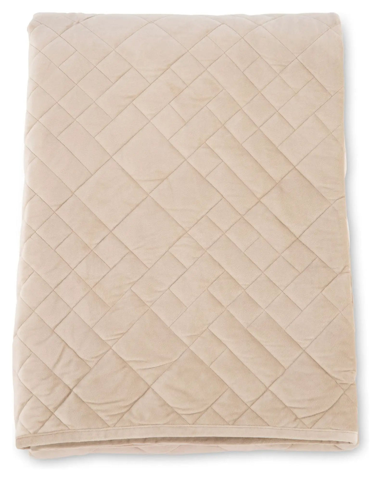 Jilly Sengetæppe 260x260 - Beige - Unoliving.com