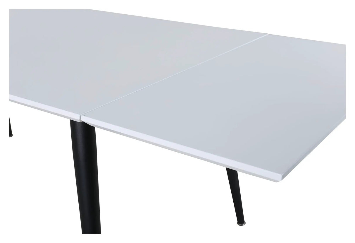 Jimmy Spisebord, 150x90, Hvid/Sort - Unoliving.com
