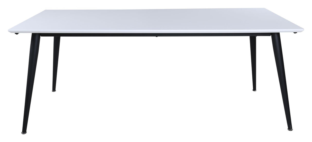 Jimmy Spisebord, 195x90, Hvid/Sort - Unoliving.com