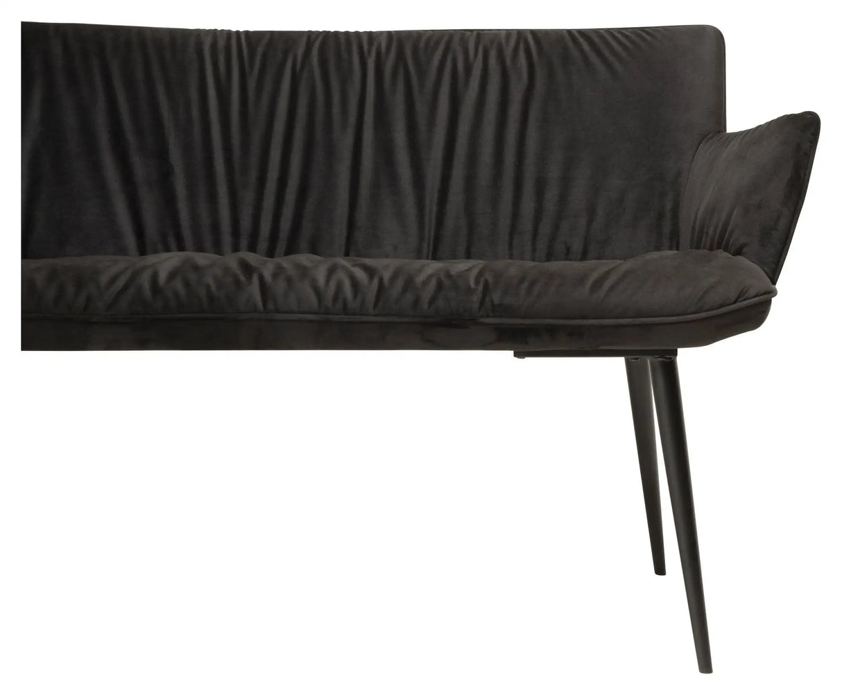 Join Bænk, Meteorite Sort Velour - Unoliving.com
