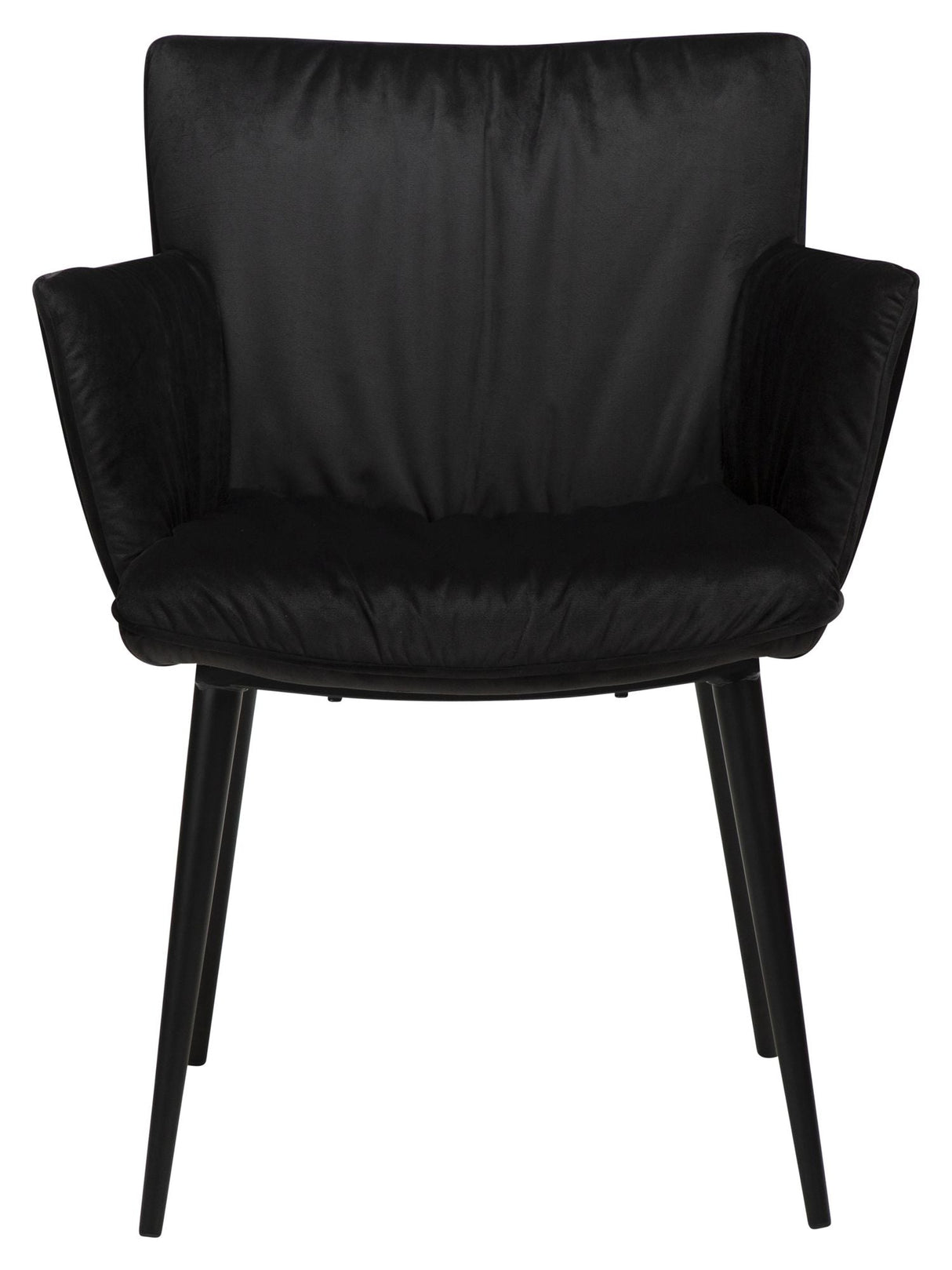 Join Spisebordsstol m. armlæn, Sort Velour - Unoliving.com
