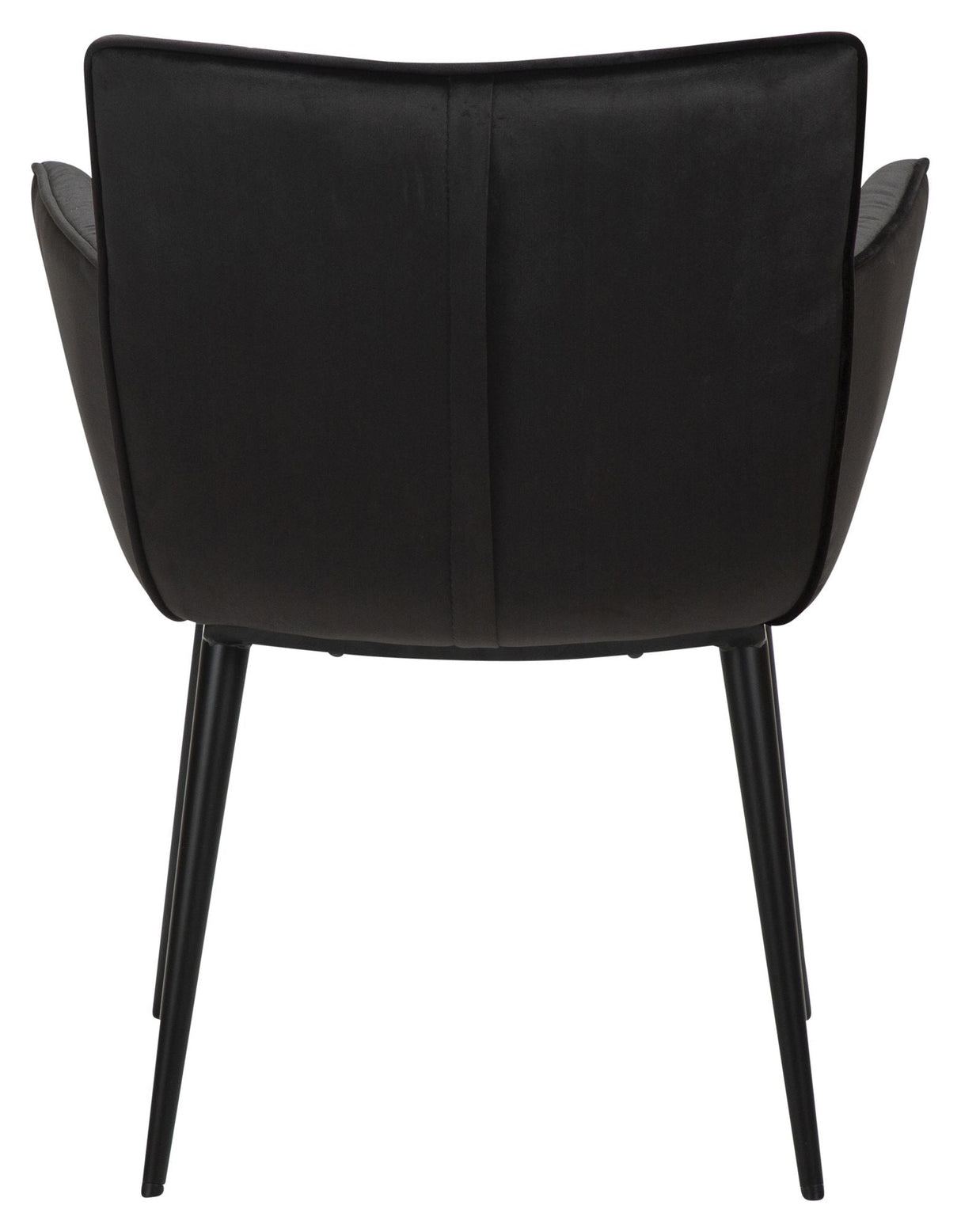Join Spisebordsstol m. armlæn, Sort Velour - Unoliving.com