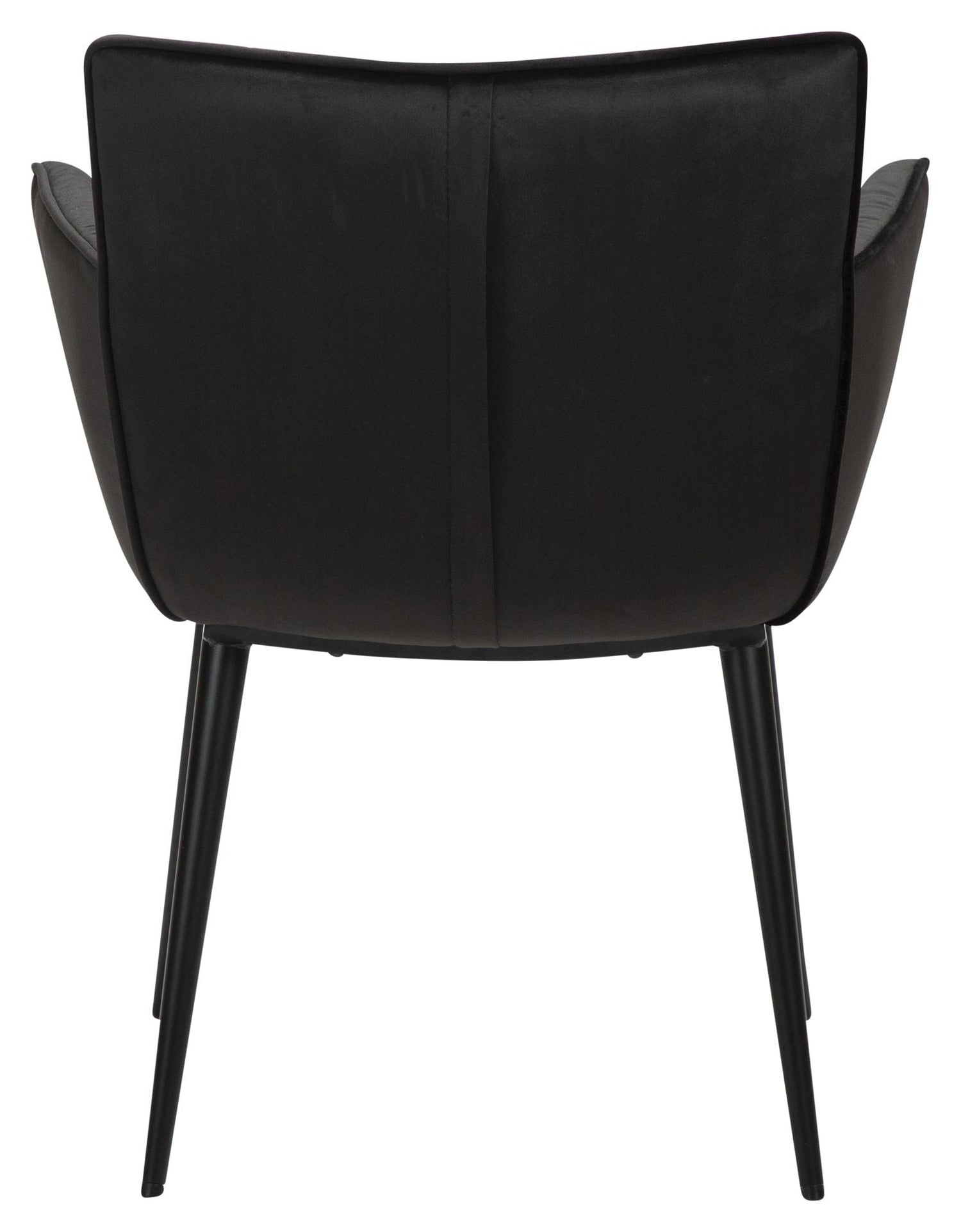 Join Spisebordsstol m. armlæn, Sort Velour - Unoliving.com