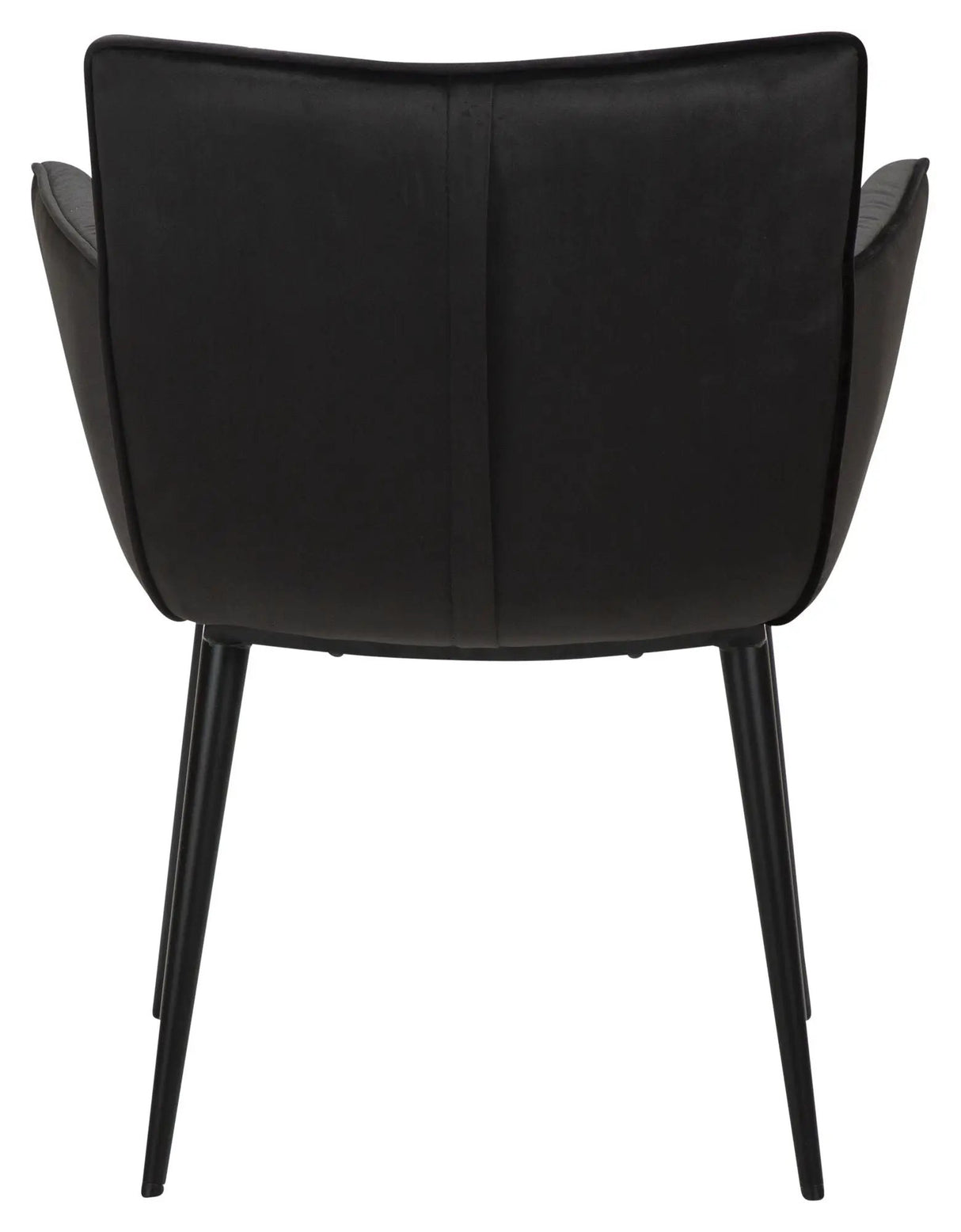 Join Spisebordsstol m. armlæn, Sort Velour - Unoliving.com
