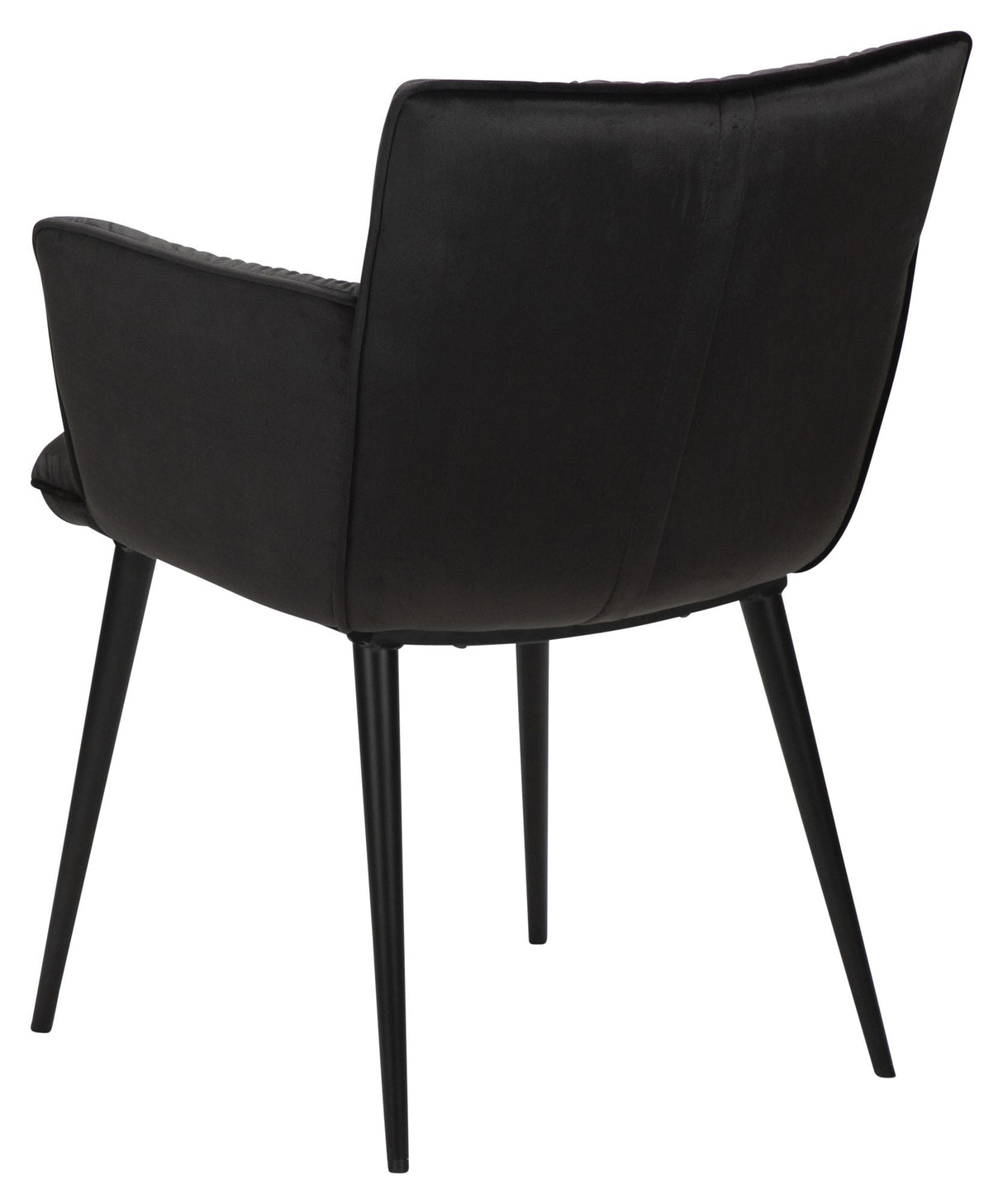 Join Spisebordsstol m. armlæn, Sort Velour - Unoliving.com