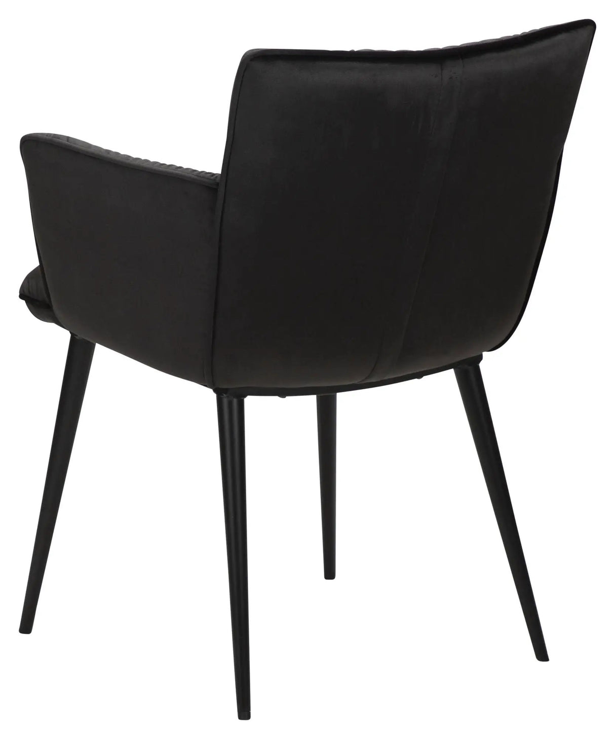 Join Spisebordsstol m. armlæn, Sort Velour - Unoliving.com