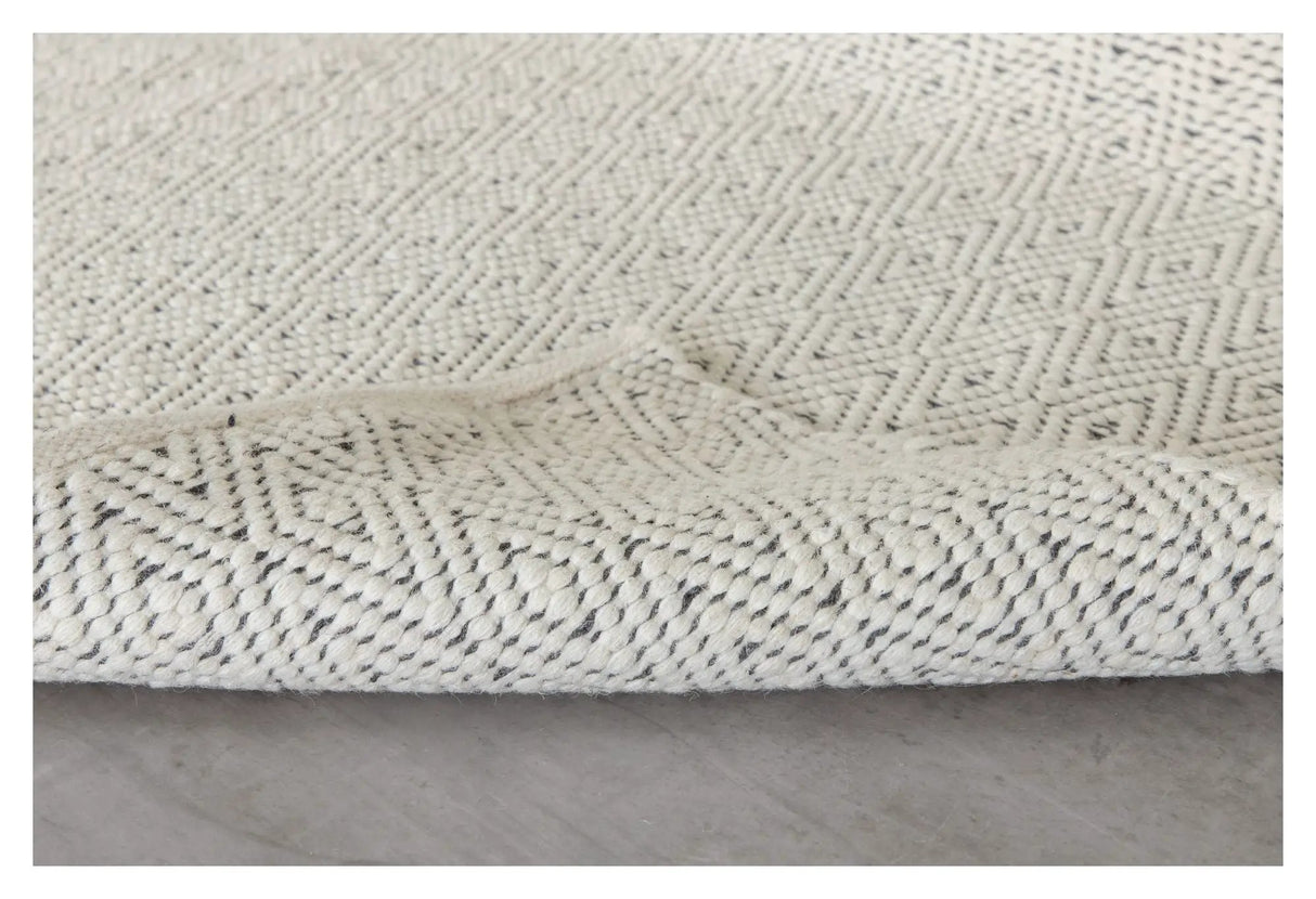 Julana uldmix tæppe, 200x300, Beige - Unoliving.com