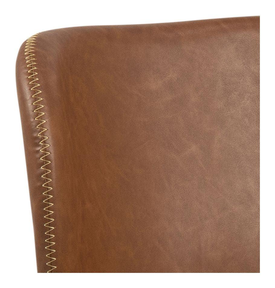 Kali Spisebordsstol, Kunstlæder retro brandy/Sort