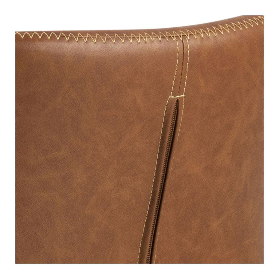 Kali Spisebordsstol, Kunstlæder retro brandy/Sort