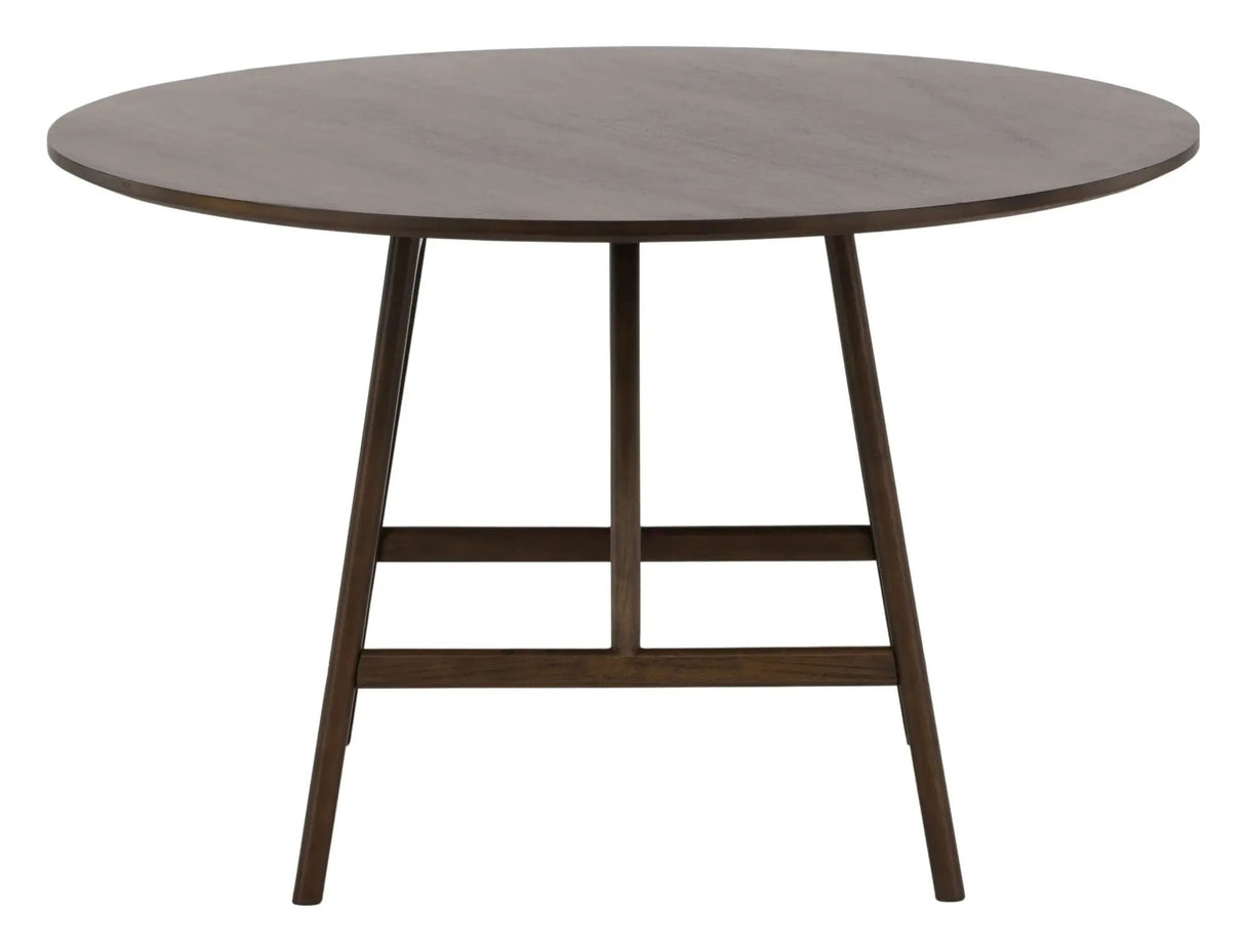 Kaseindon Spisebord, Gummitræ, Mørkebrun, Ø100 - Unoliving.com