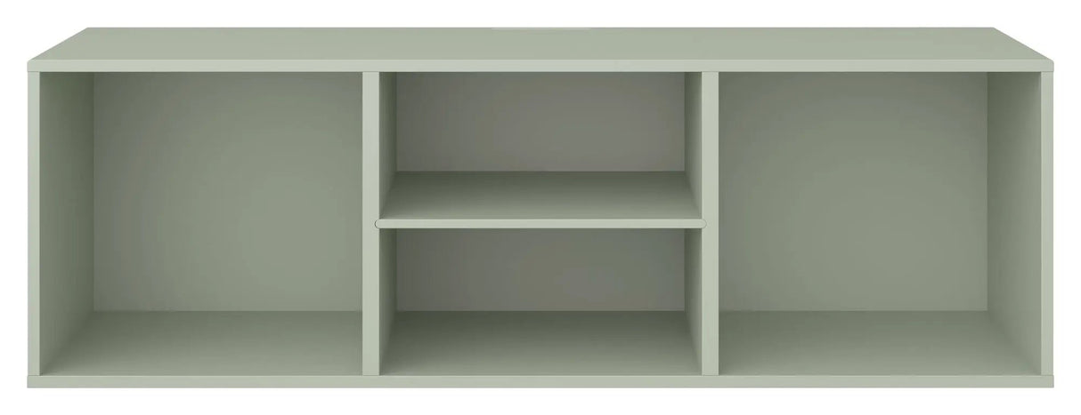Keep, AV Reol med fast hylde. Modul 007, Støvet grøn - Unoliving.com