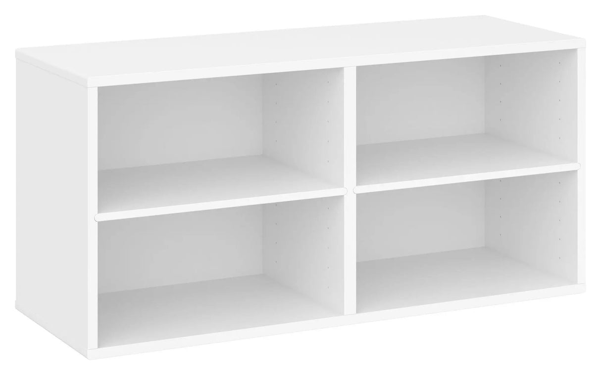Keep, Reol med 2 faste hylder. Modul 002, Hvid - Unoliving.com