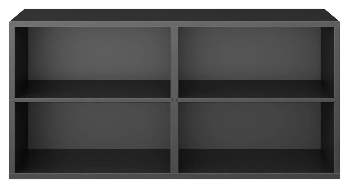 Keep Reol med 2 faste hylder. Modul 002, Sort - Unoliving.com