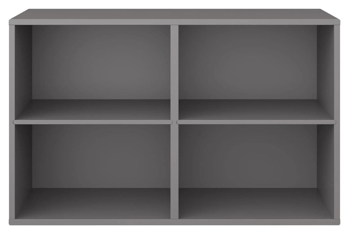 Keep Reol med 2 faste hylder. Modul 004, Grafit - Unoliving.com