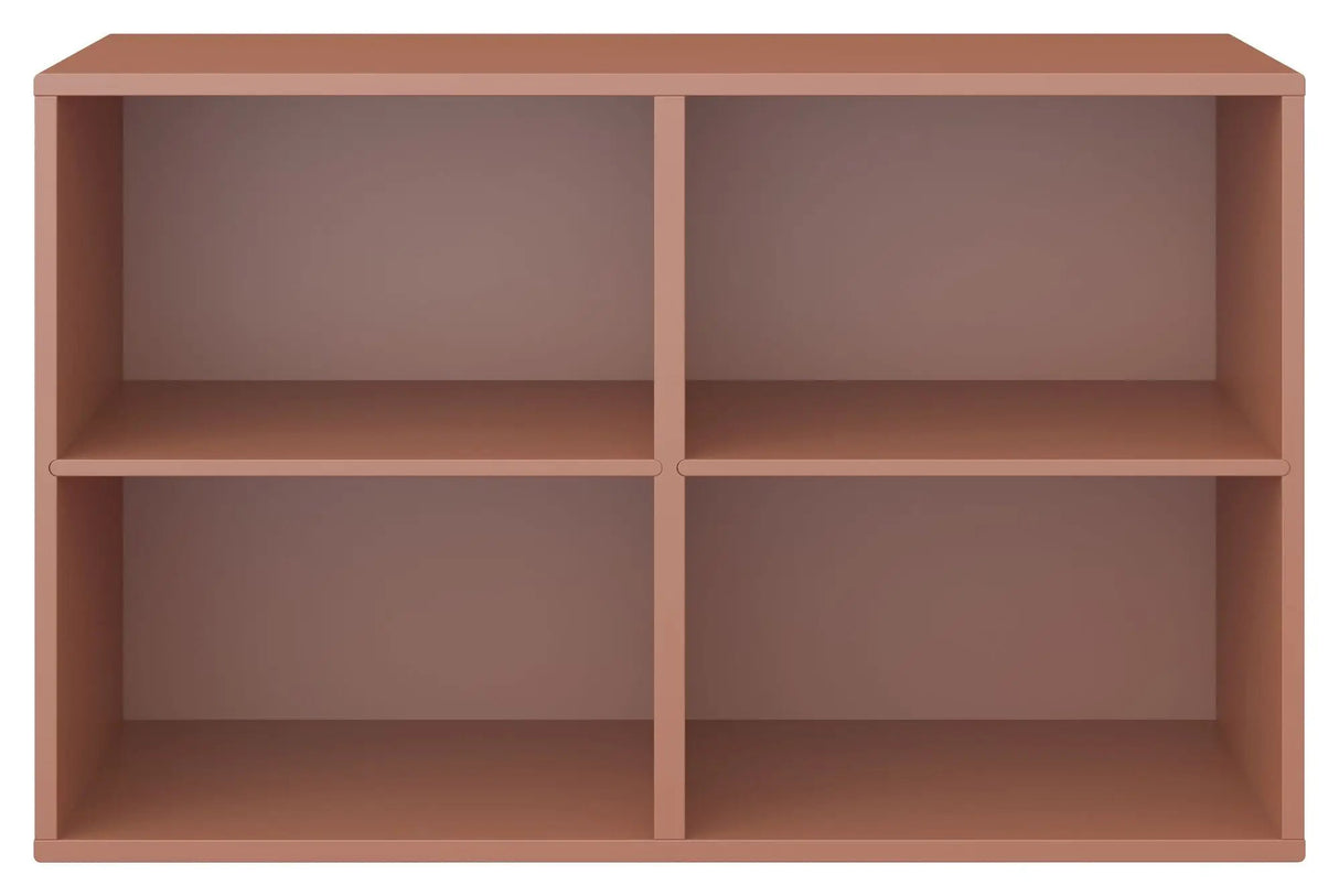 Keep Reol med 2 faste hylder. Modul 004, Terracotta - Unoliving.com