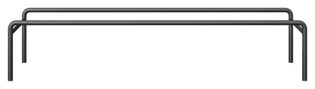 Keep, metal sokkel til B:133,8 cm, Sort