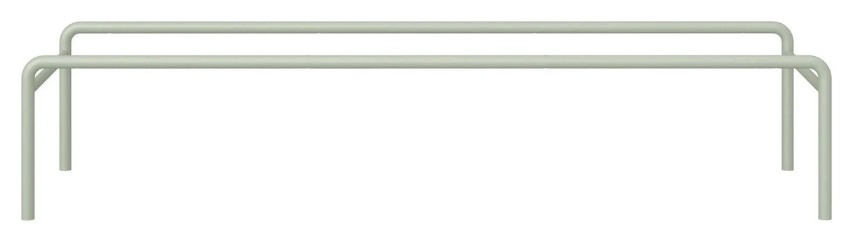 Keep, metal sokkel til B:133,8 cm, Støvet grøn