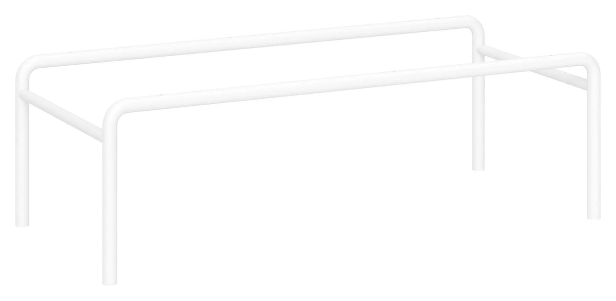 Keep, metal sokkel til B:88,6 cm, Hvid