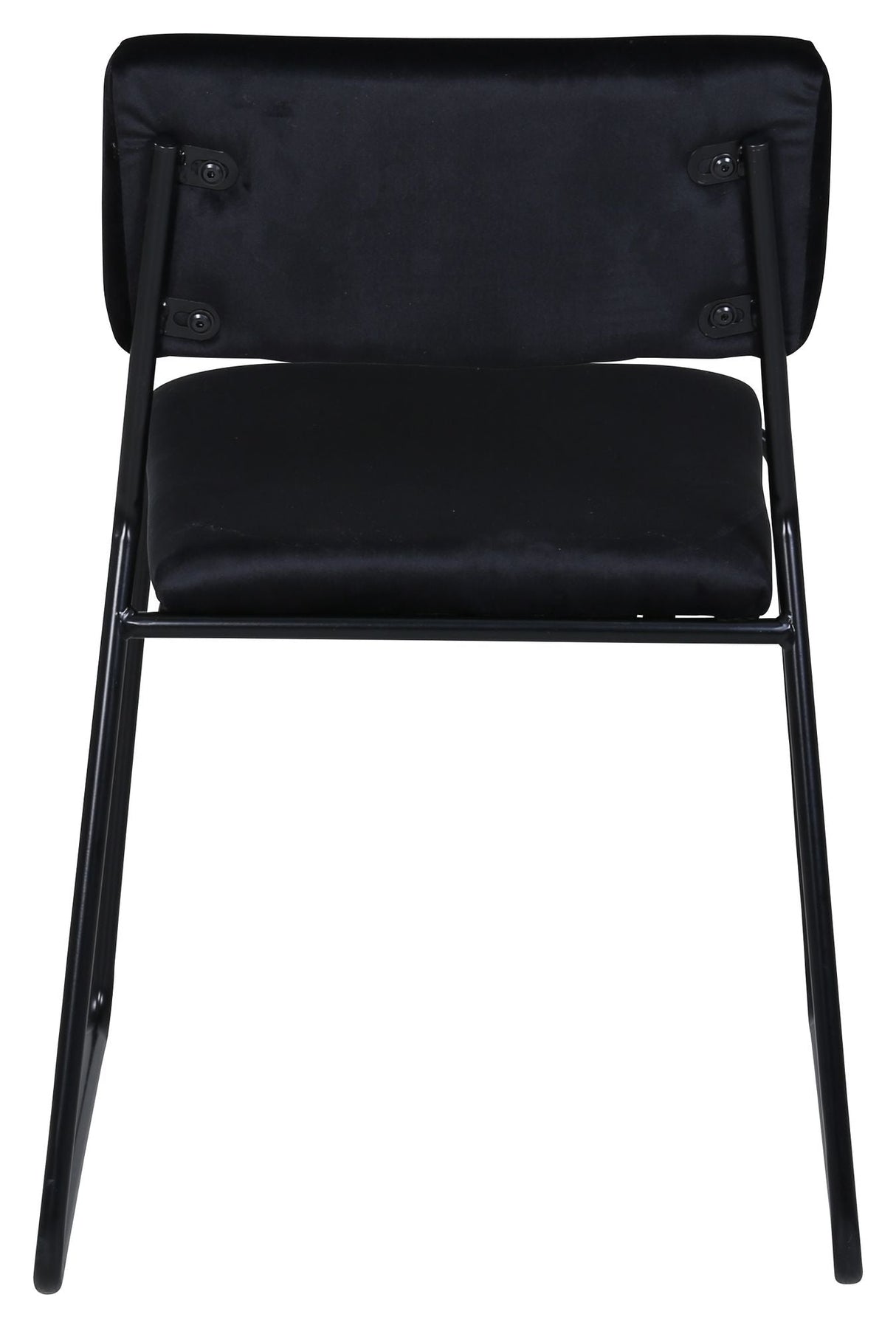 Kenth Spisebordsstol, Sort Velour/Jern - Unoliving.com