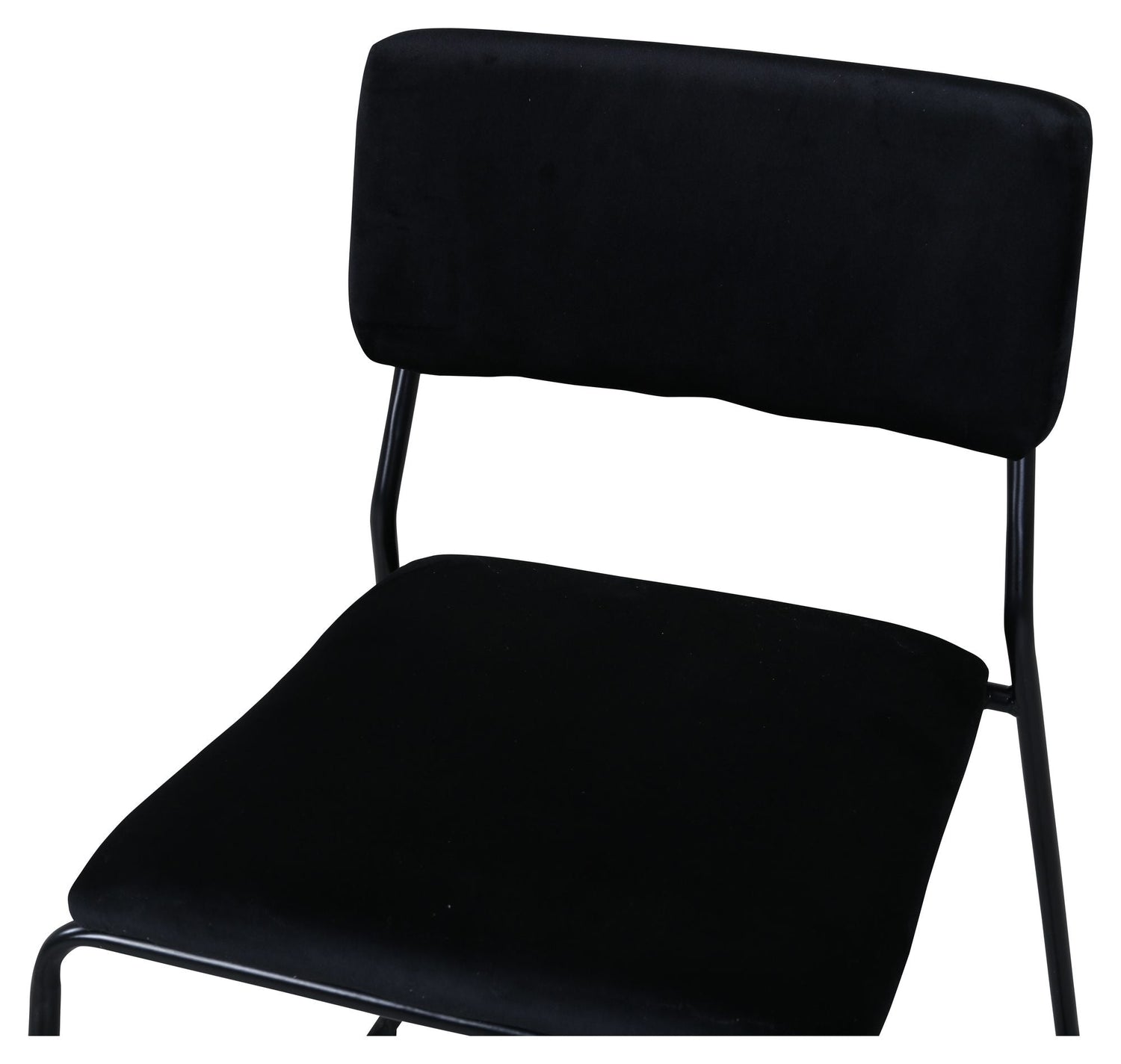 Kenth Spisebordsstol, Sort Velour/Jern - Unoliving.com