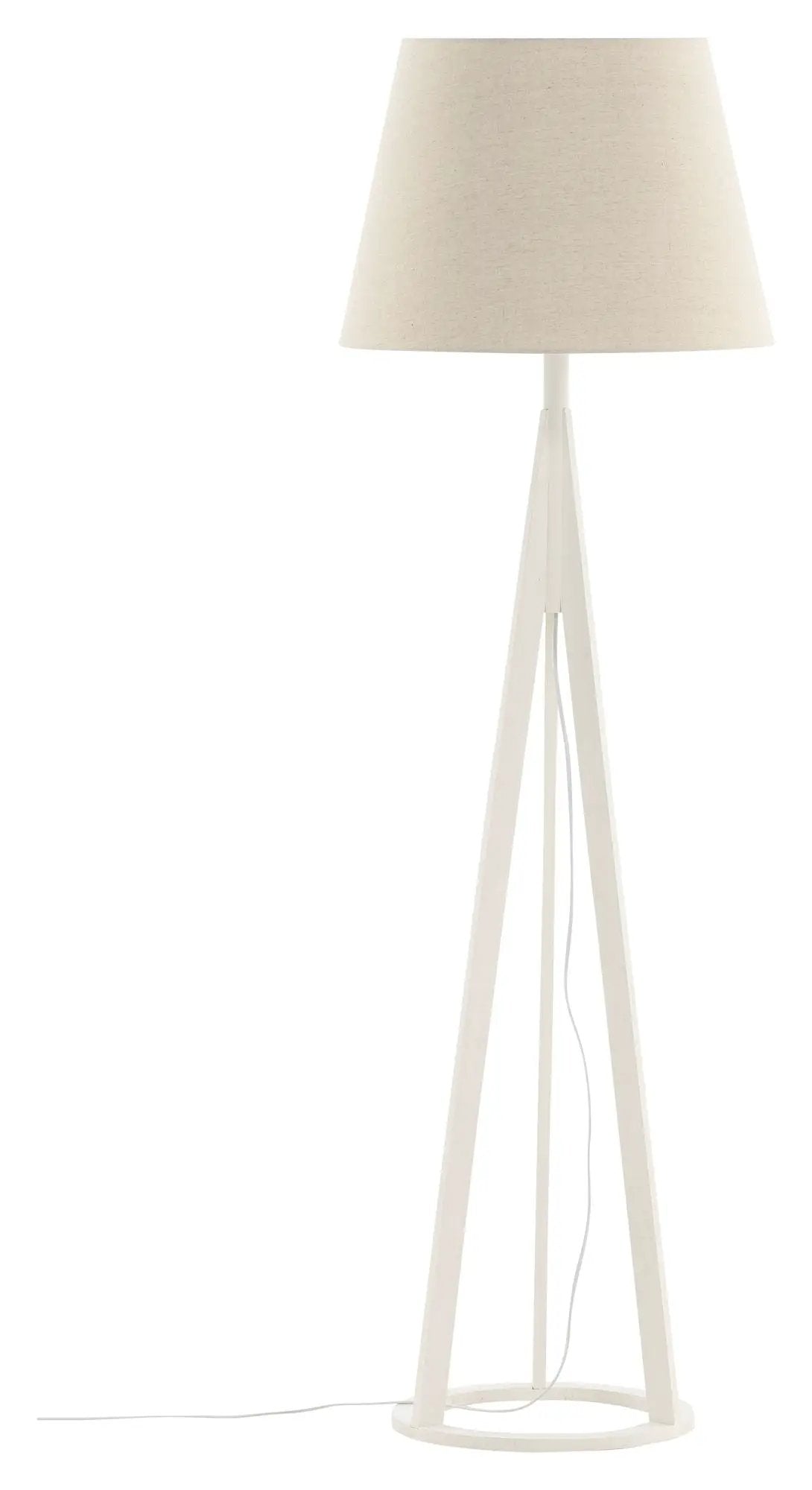 Kona Gulvlampe, Hvid/Linen - Unoliving.com