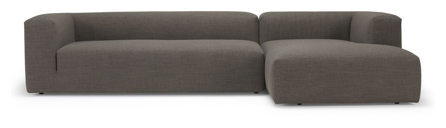 Kornum Sofa med chaiselong højre, Taupe - Unoliving.com