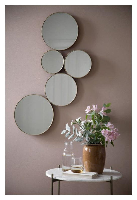 Kunst Spejl, Messing - Unoliving.com