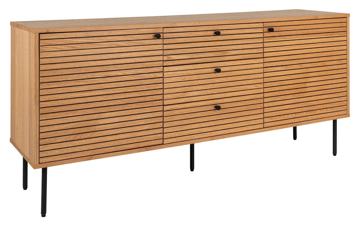 Kyoto, Skænk 74cm, eg/sort - Unoliving.com