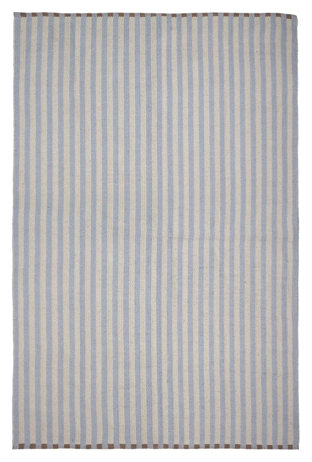 Lamel Bomuld Tæppe 140x200, Blå/grå - Unoliving.com
