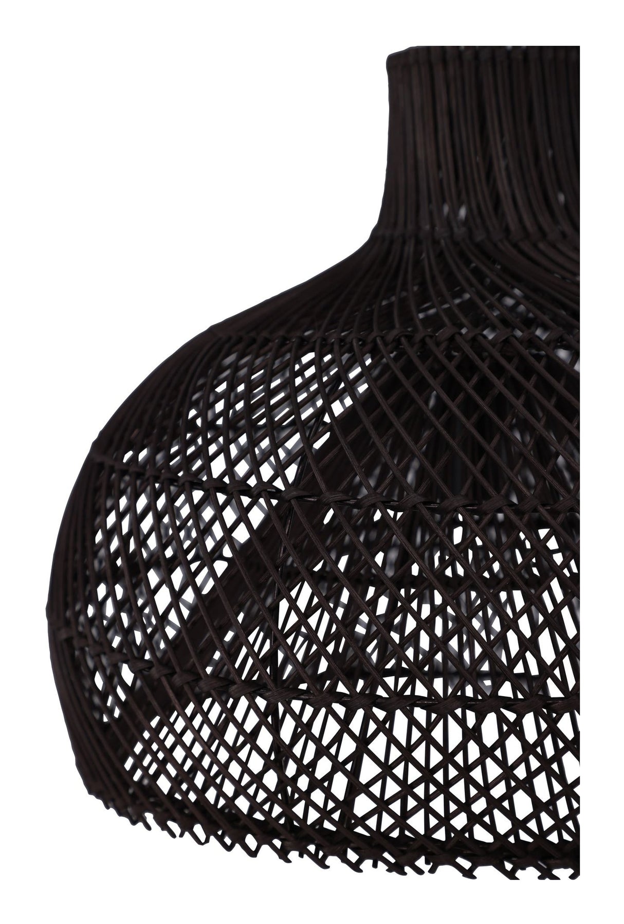 Laroche Pendel, Rattan, Sort - Unoliving.com