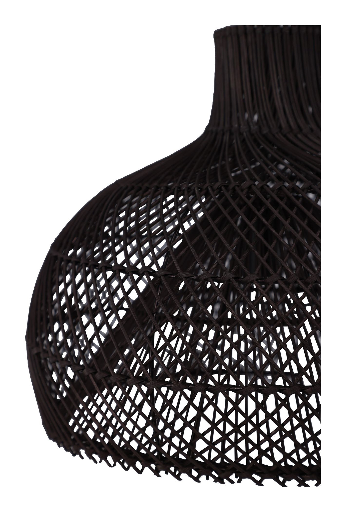 Laroche Pendel, Rattan, Sort - Unoliving.com