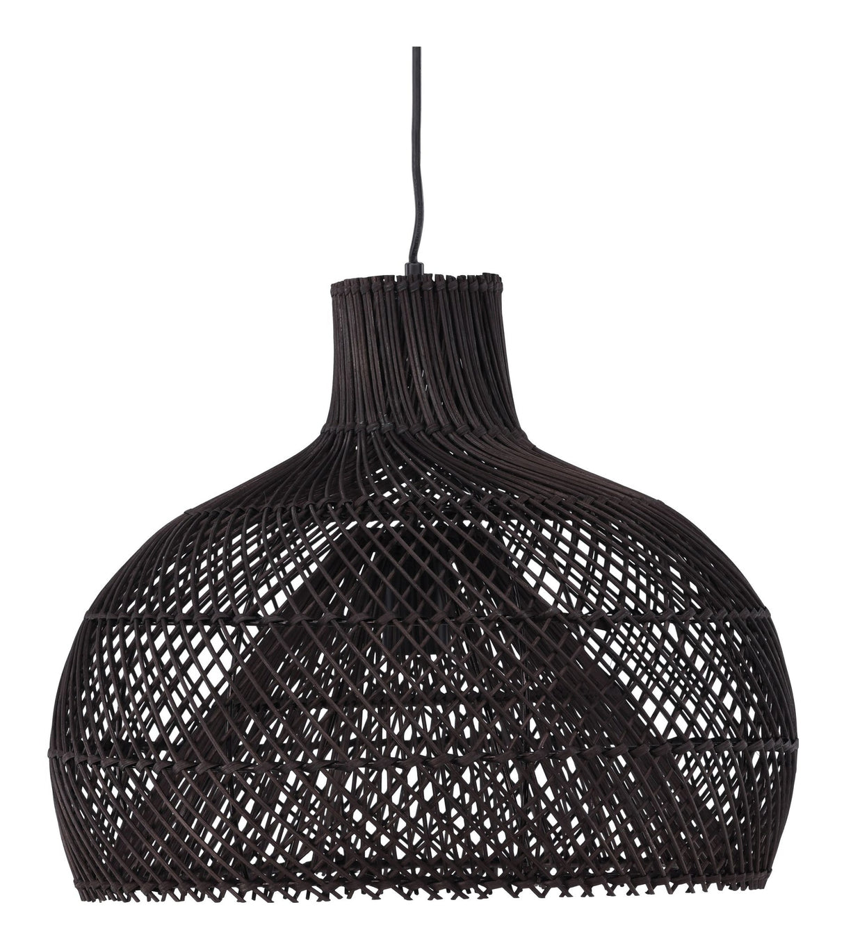 Laroche Pendel, Rattan, Sort - Unoliving.com