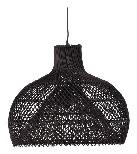 Laroche Pendel, Rattan, Sort - Unoliving.com