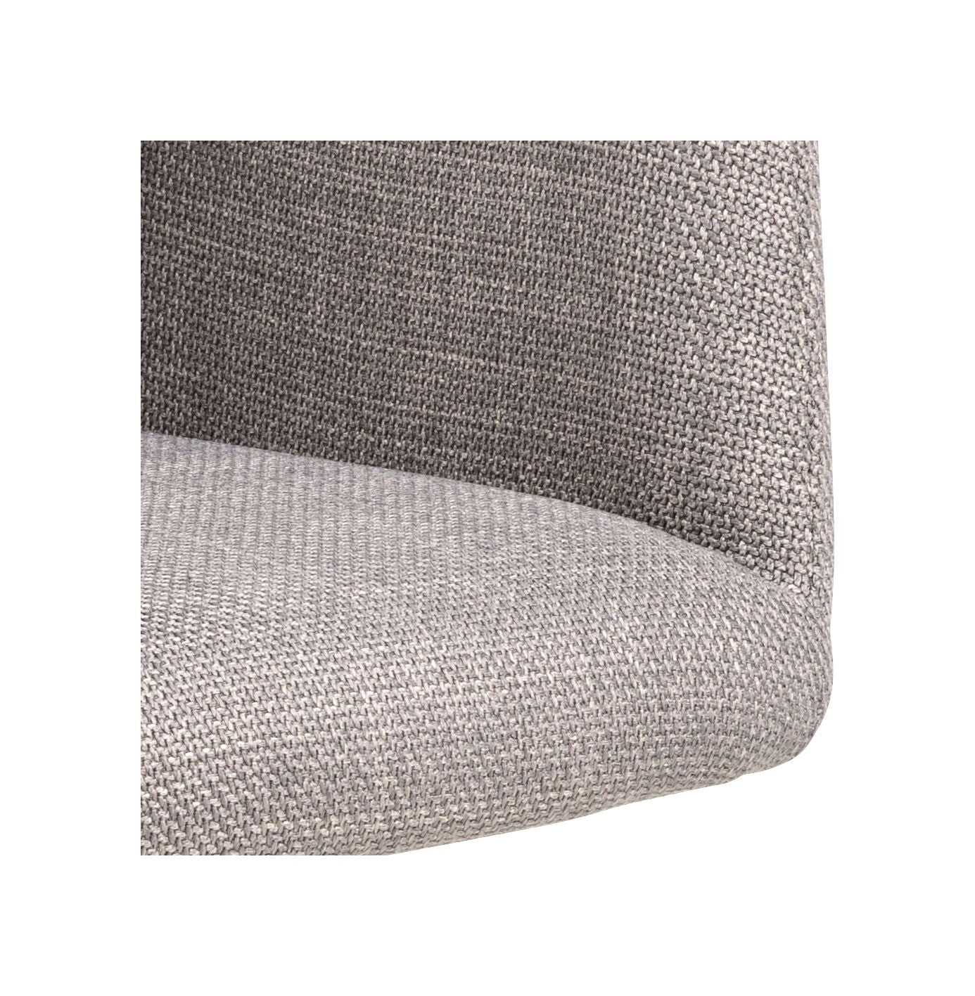 Laura Spisebordsstol m. armlæn og drej, Lysegrå stof - Unoliving.com