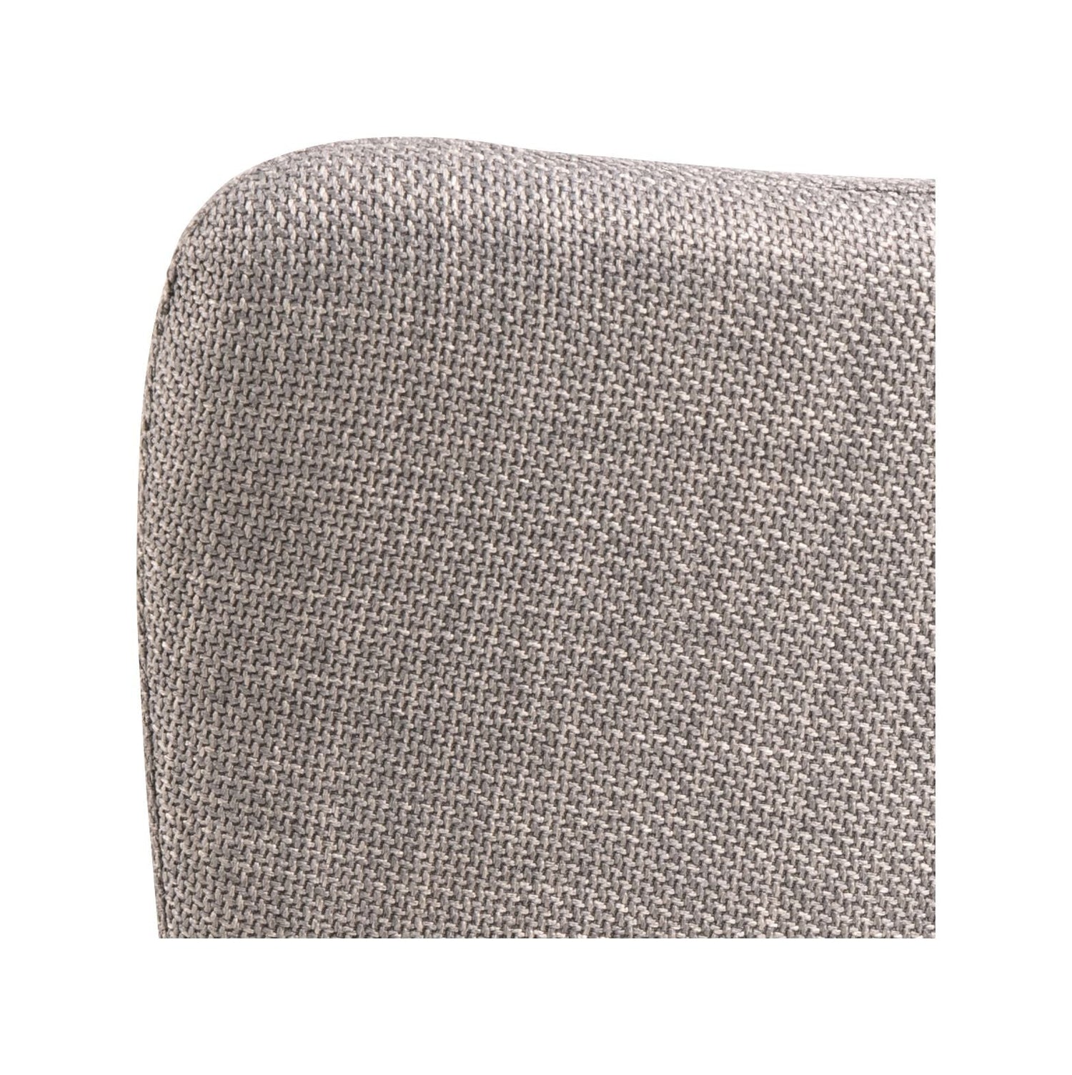 Laura Spisebordsstol m. armlæn og drej, Lysegrå stof - Unoliving.com