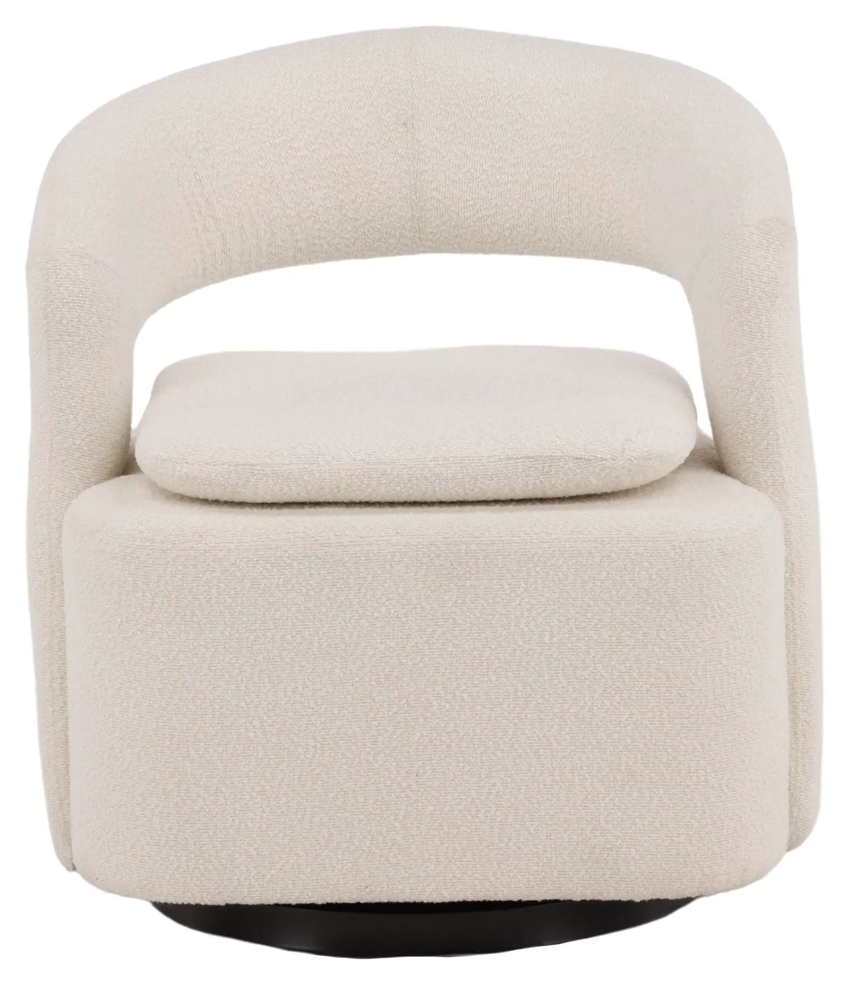 Laurel Loungestol - Hvid Bouclé - Unoliving.com