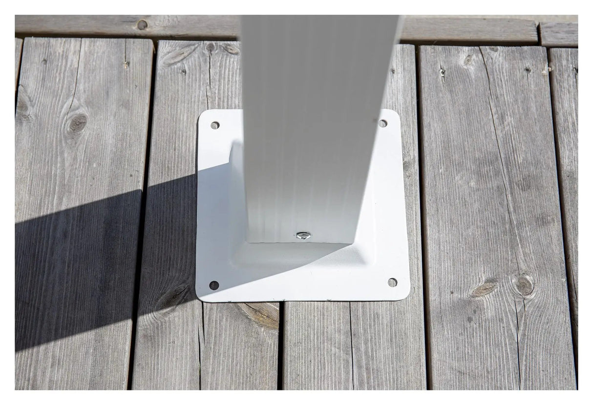 Lazio, Pergola stof, Hvid Alu/Hvid - Unoliving.com
