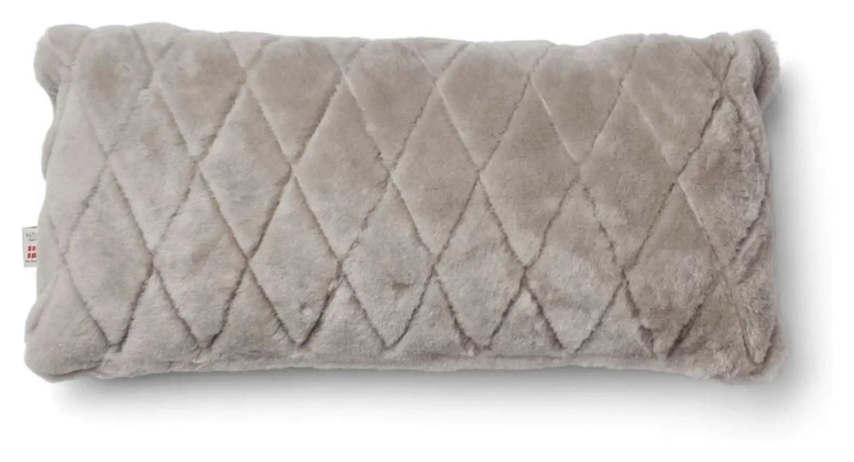 Leaf Pude af Premium NZ lammeskind, Dbl. Sidet, Silver grey
