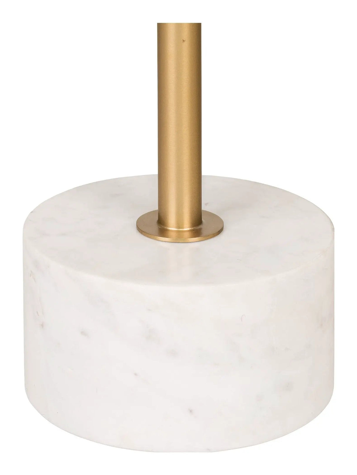 Lecco Sidebord, Messing og Marmor, Ø51x52 - Unoliving.com